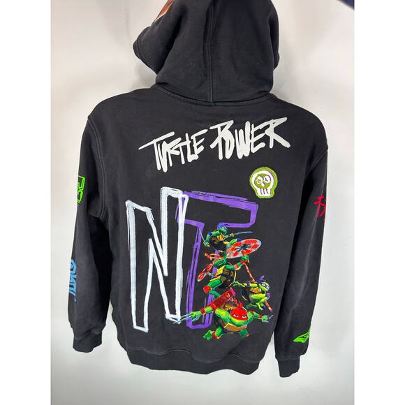 Freeze Max Teenage Mutant Ninja Turtles Hoodie Black Size Large Turtle Power - Picture 4 of 13